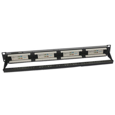 SCHALTTAFEL-freier Raum RJ45 UTPs 24 Port-CAT6 Trapezfehlerschalttafel-1U