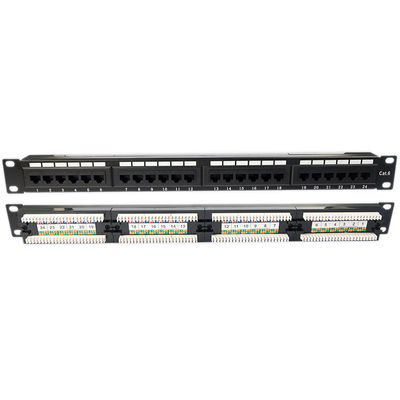 Schalttafel der leeren Trapezfehlerschalttafel-1U Unshielded 24 Port-CAT5E