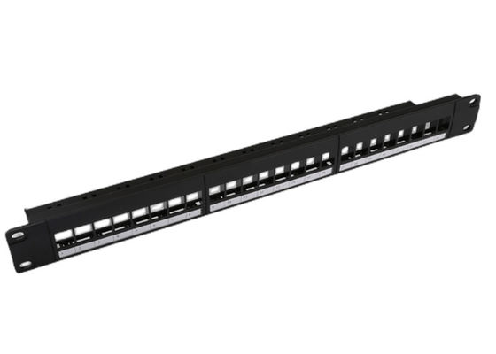 1 Hafen-Schalttafel RU Network Patch Panels C5e leere Spant-24 entlud