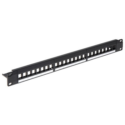 1 Hafen-Schalttafel RU Network Patch Panels C5e leere Spant-24 entlud