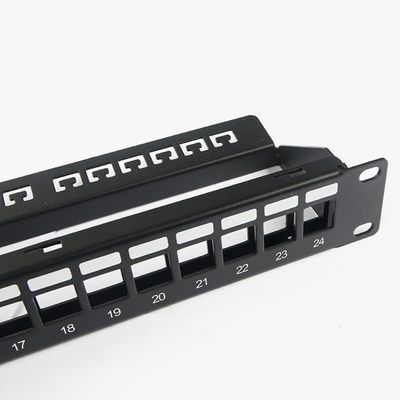 Hafen 1U Trapezfehler-C5/C5E C6 des Netz-RJ45 der Schalttafel-24 mit Mangement-Gericht