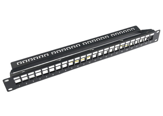 Hafen 1U Trapezfehler-C5/C5E C6 des Netz-RJ45 der Schalttafel-24 mit Mangement-Gericht