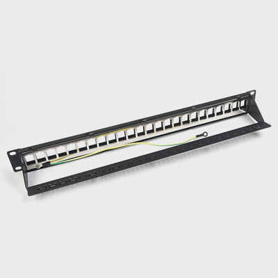 Hafen 1U Trapezfehler-C5/C5E C6 des Netz-RJ45 der Schalttafel-24 mit Mangement-Gericht