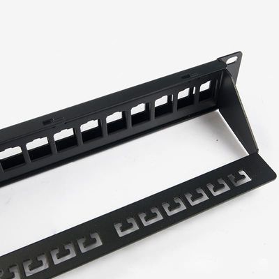 Leeres Netz-Schalttafel-Unshielded Schalttafel RJ45 24 Port-1U