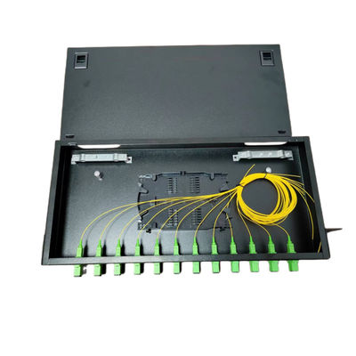 12 Anschlusskasten Sc-Zopf-Adapter der Hafen-Faser-Schalttafel-ODF 1U aus optischen Fasern