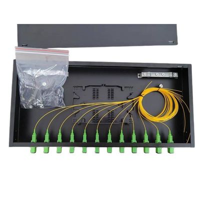 12 Anschlusskasten Sc-Zopf-Adapter der Hafen-Faser-Schalttafel-ODF 1U aus optischen Fasern