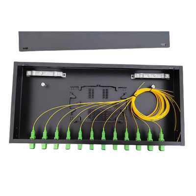 12 Anschlusskasten Sc-Zopf-Adapter der Hafen-Faser-Schalttafel-ODF 1U aus optischen Fasern