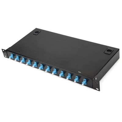 Metallgestell-Berg-Schalttafel 12 Beendigungs-Kasten LC-Duplexkoppler-FTTH
