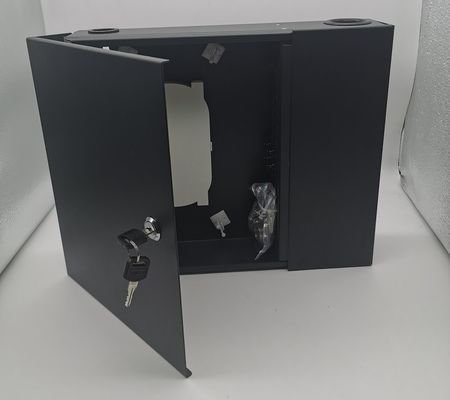 12/24/48 Kerne 2door Schwarz-optische Wand-Berg-Faser-Einschließung mit Spulen und Einbauplatten