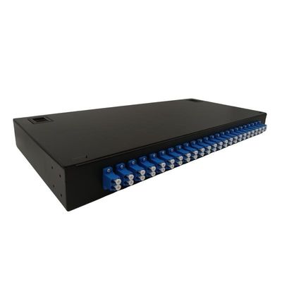 48 Kern LC-Duplex-Faser-Optikschalttafel-Schwarz-Farbe