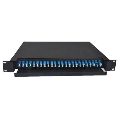LC-Duplex-Glasfaser-Patchpanel 430 x 200 x 46 mm, Metall
