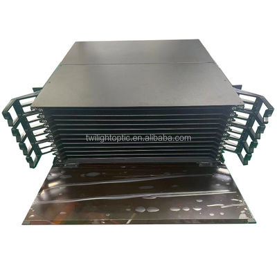 LC-Duplex-Glasfaser-Patchpanel 430 x 200 x 46 mm für Netzwerkverkabelung