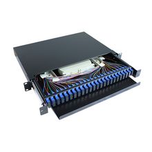 LC-Duplex-Glasfaser-Patchpanel in schwarzer Farbe für Netzwerkverbindungen