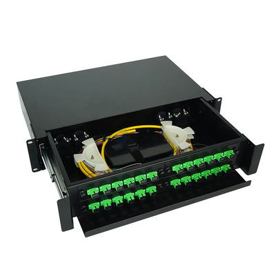 1U asphaltieren 24 Portfaser-Optikschalttafel-Anschlusskasten