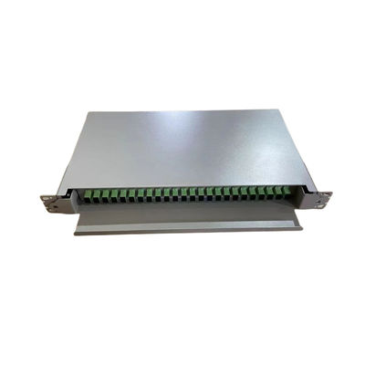 Schwarze 24-48 Slding Art Gestellberg Faser-Optikschalttafel für das Netz-Verkabeln