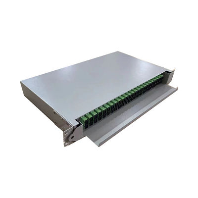 Schwarze 24-48 Slding Art Gestellberg Faser-Optikschalttafel für das Netz-Verkabeln