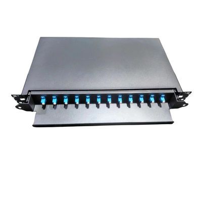 12C/24C Schiebetyp Glasfaser Patch Panel Optische Schublade für Telekommunikation