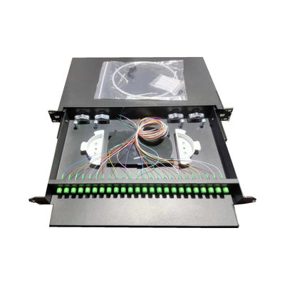 Rack Mount 19 Zoll Glasfaser Patch Panel für Einzelmodus oder Multimode Kabel Typ