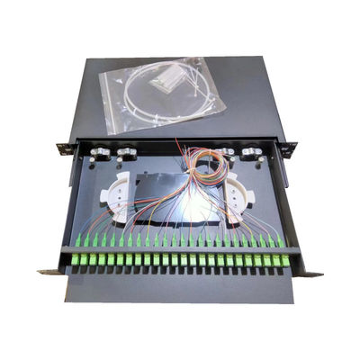 Rack Mount 19 Zoll Glasfaser Patch Panel für Einzelmodus oder Multimode Kabel Typ