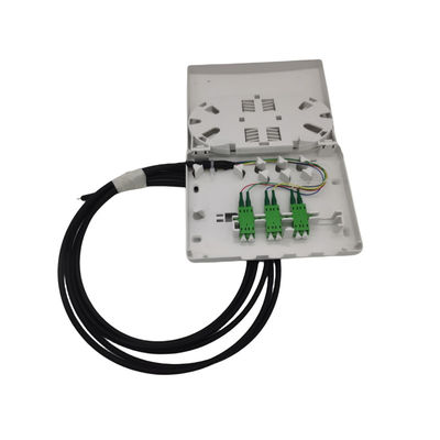 6 Ports Kompakte Faser Endbox Kit je nach gewählter Wand Steckdose