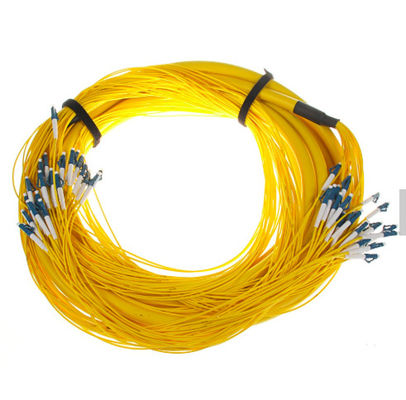 SM 9/125 G652D (OS2) LSZH 12 Fasern LC/UPC-LC/UPC Glasfaserausfallkabel 1M