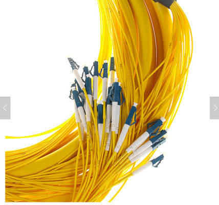 SM 9/125 G652D (OS2) LSZH 12 Fasern LC/UPC-LC/UPC Glasfaserausfallkabel 1M